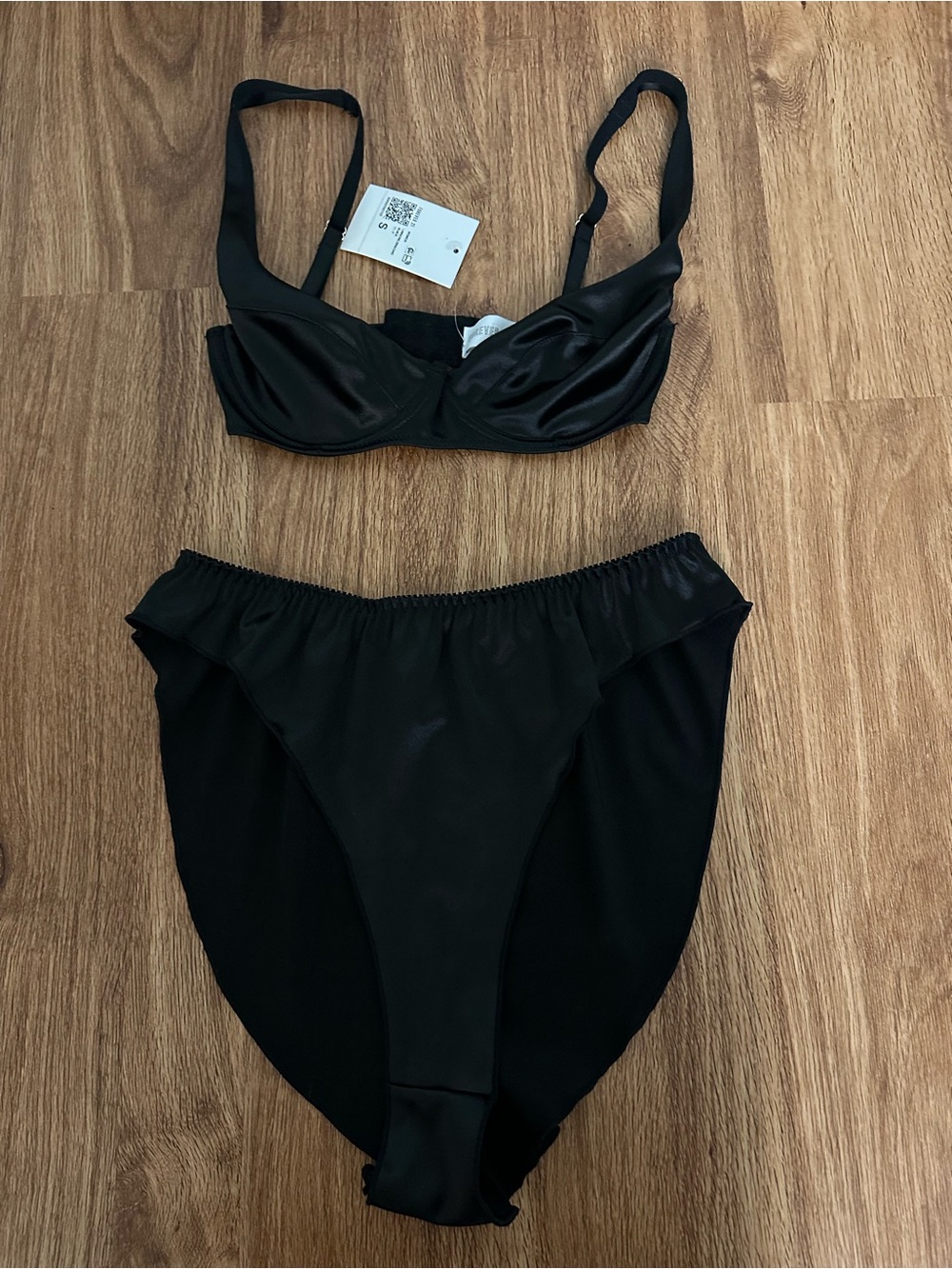 Black Satin Set